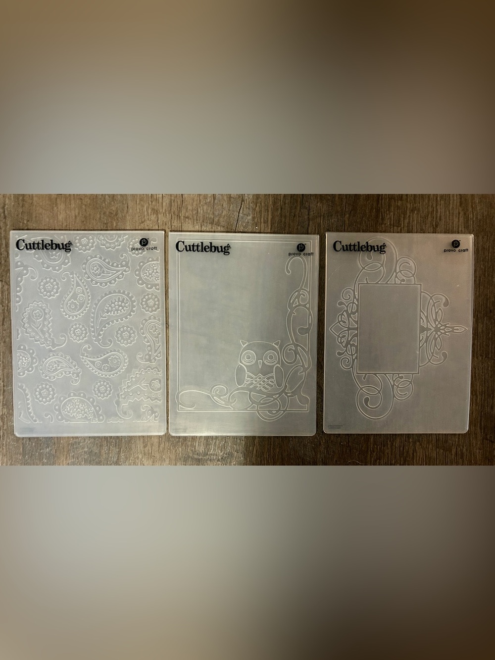 3 New Cuttlebug A2 Embossing Folders • 4x6